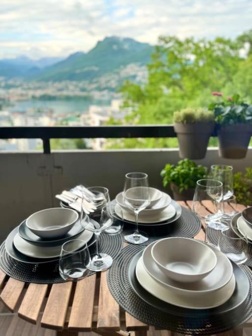 Panorama Suite In Lugano - Pazzallo Paradiso Luaran gambar